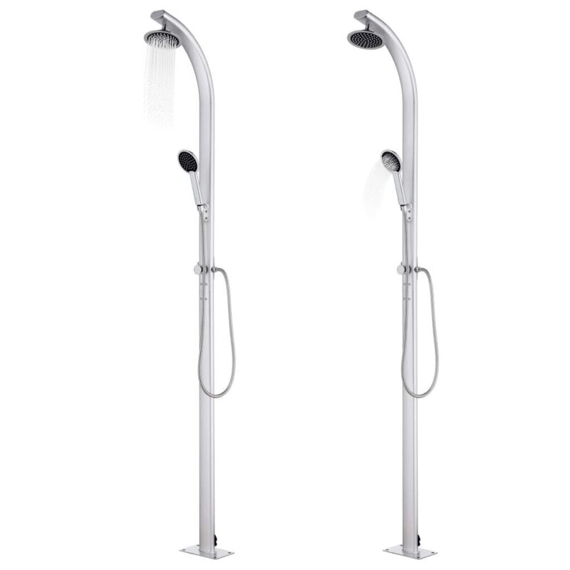 VidaXL 220 cm sodo lauko dušas su rankiniu dušu