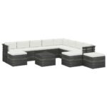 Sodo komplektas iš palečių su pagalvėlėmis 12 dalių rudas