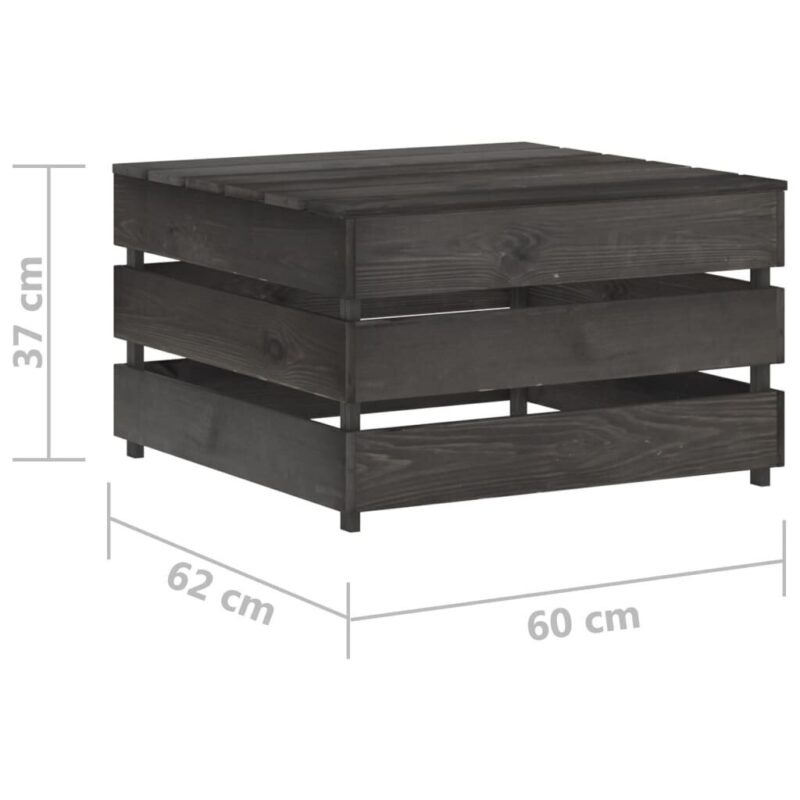 Sodo komplektas su pagalvėlėmis, 10 dalių, juodas - Image 2