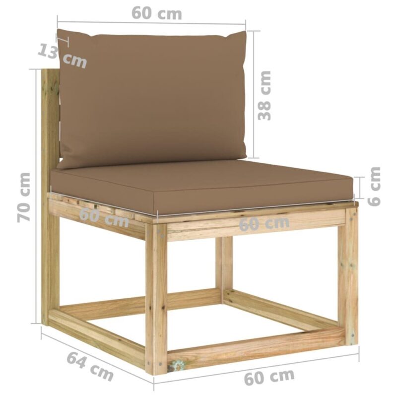 Sodo komplektas su pagalvėlėmis, 10 dalių, rudas, Ruda - Image 7