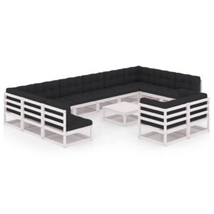 Sodo komplektas su pagalvėlėmis 13 dalių baltas  tvirtas ir modernu