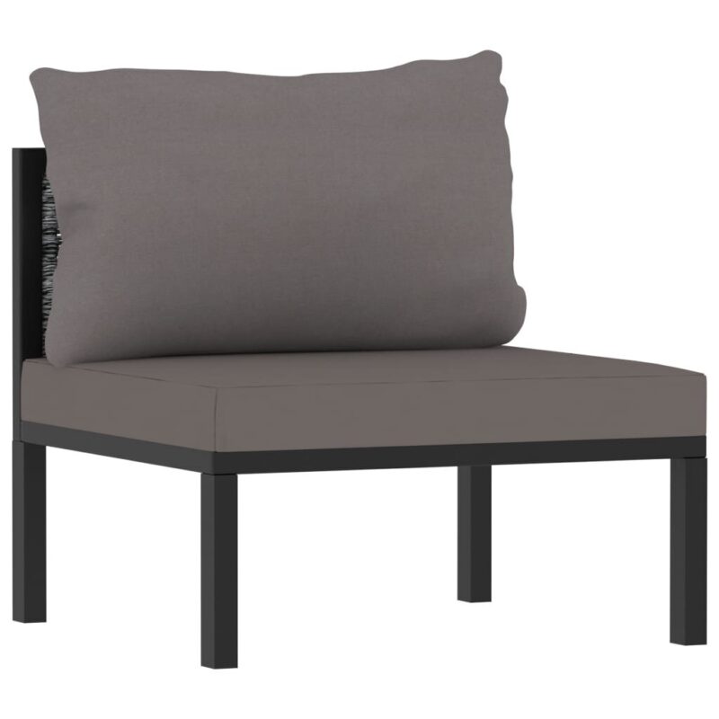 Sodo komplektas su pagalvėmis, 10 dalių, pilkas - Image 10