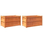 Sodo loveliai 2 vnt 90x50x50 cm  tvirti ir universalūs