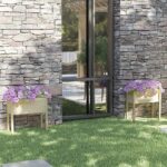 Sodo loveliai 2vnt 70x31x70cm pušies mediena | Belsilt