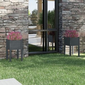 Mediniai sodo loveliai 40x40x70 cm 2 vnt belsilt