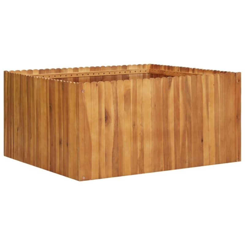 Aukštas sodo lovelis 100x100x50 cm iš akacijos medienos