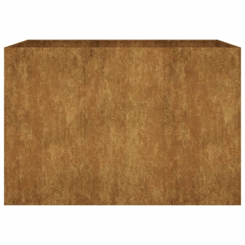 Sodo lovelis 120x80x80 cm iš Corten plieno  patvarus ir stilingas