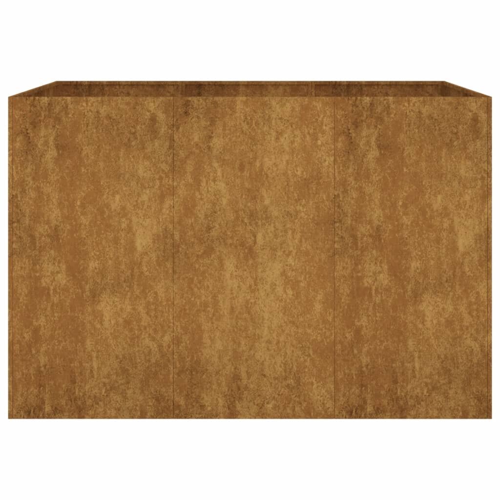 sodolovelis120x80x80cmdbddaatsiliepimaireference  belsilt Sodo lovelis 120x80x80 cm iš Corten plieno  patvarus ir stilingas