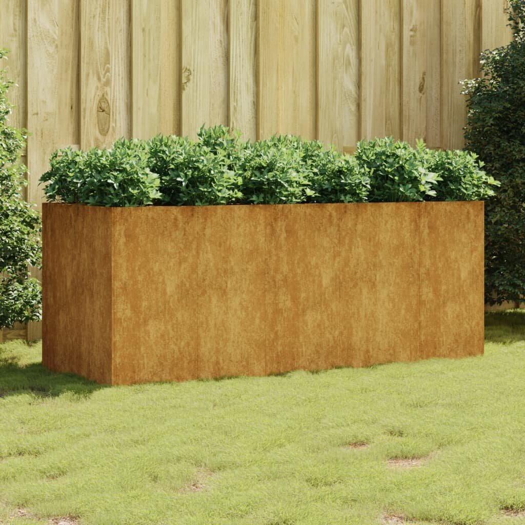 sodolovelis200x80x80cm183c5kainareference  belsilt Patvarus Corten plieno sodo lovelis 200x80x80 cm  Belsilt