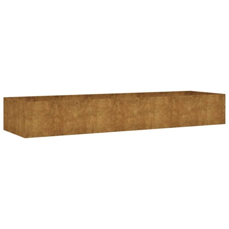 Sodo lovelis 280x80x40 cm iš Corten plieno  tvirtas ir ilgaamžis