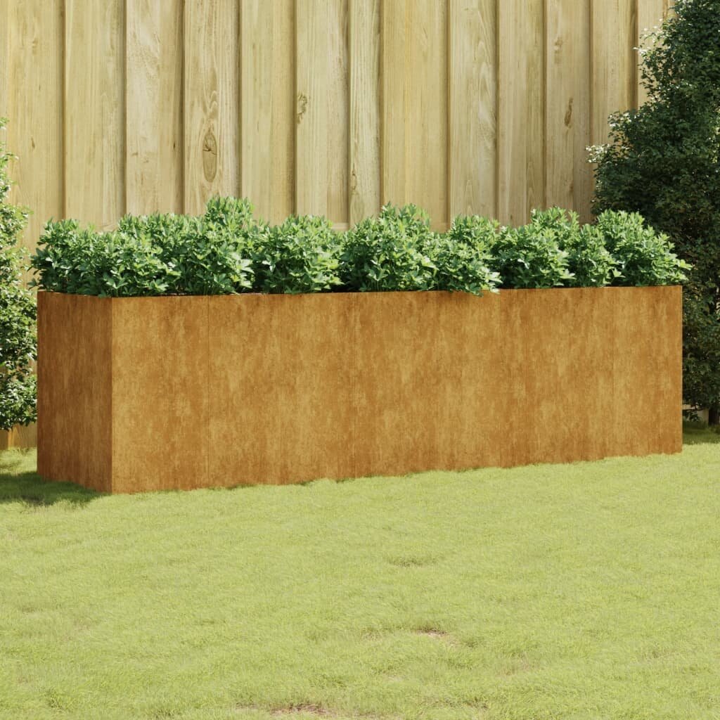 sodolovelis280x80x80cm92fbekainareference  belsilt Sodo lovelis 280x80x80 cm iš Corten plieno  Belsilt