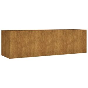 Sodo lovelis 280x80x80 cm iš Corten plieno  Belsilt