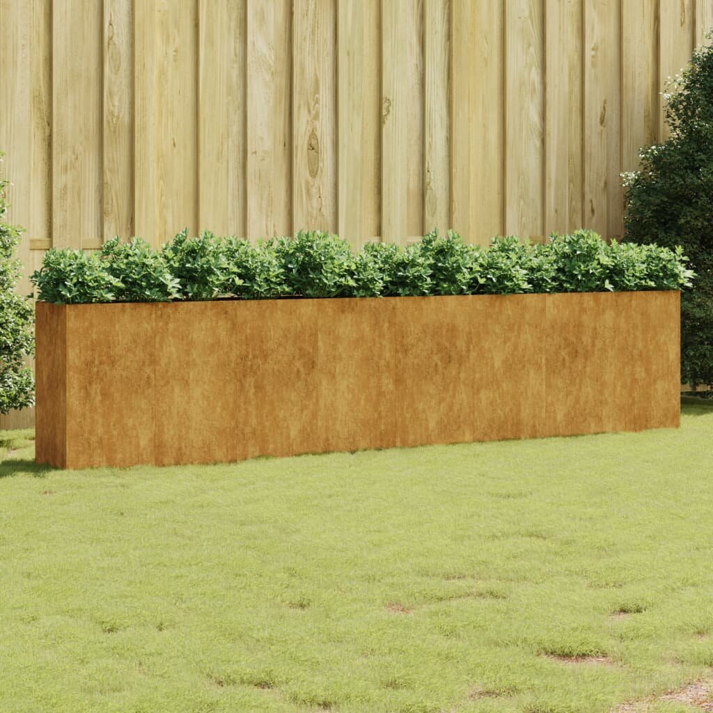 sodolovelis360x40x80cmadc28kainareference  belsilt Sodo lovelis 360x40x80 cm iš Corten plieno  tvirtas ir ilgaamžis