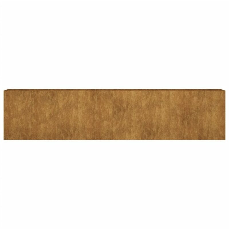 Sodo lovelis 360x40x80 cm iš Corten plieno  tvirtas ir ilgaamžis