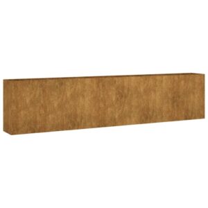 Sodo lovelis 360x40x80 cm iš Corten plieno  tvirtas ir ilgaamžis