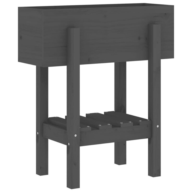 Medinis sodo lovelis 62x30x69cm su lentyna  belsilt