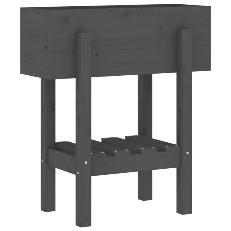 Medinis sodo lovelis 62x30x69cm su lentyna  belsilt