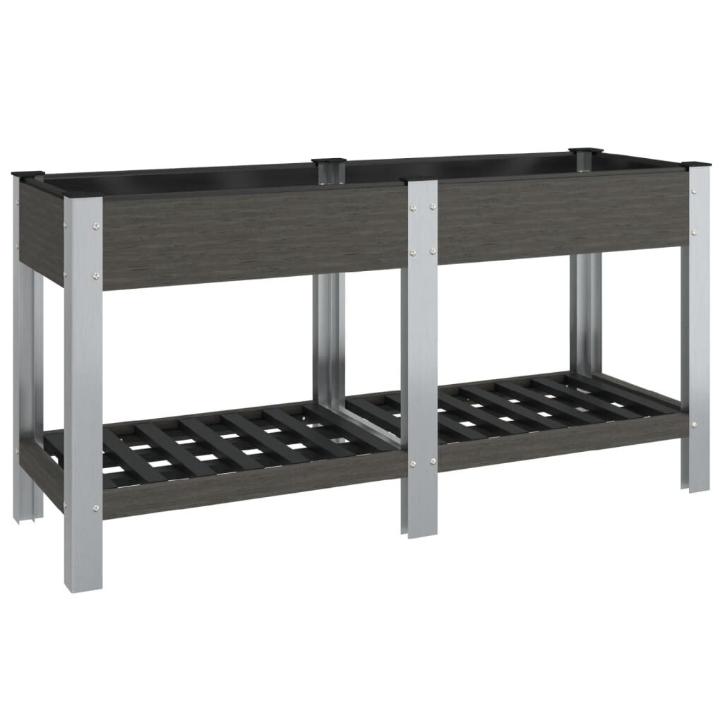 sodolovelissulentynavidaxl150x50x75cmcopy1eba5reference  belsilt Sodo lovelis su lentyna vidaXL 150x50x75cm pilkas | belsilt