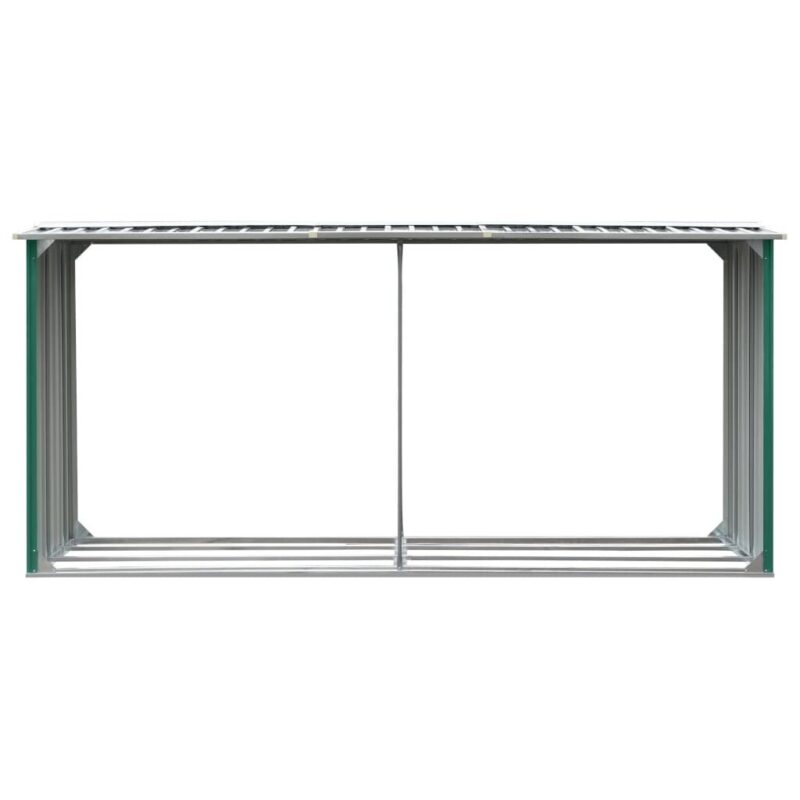 Sodo malkinė 330x92x153cm galvanizuoto plieno žalia