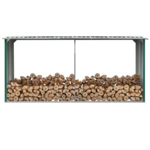 Sodo malkinė 330x92x153cm galvanizuoto plieno žalia