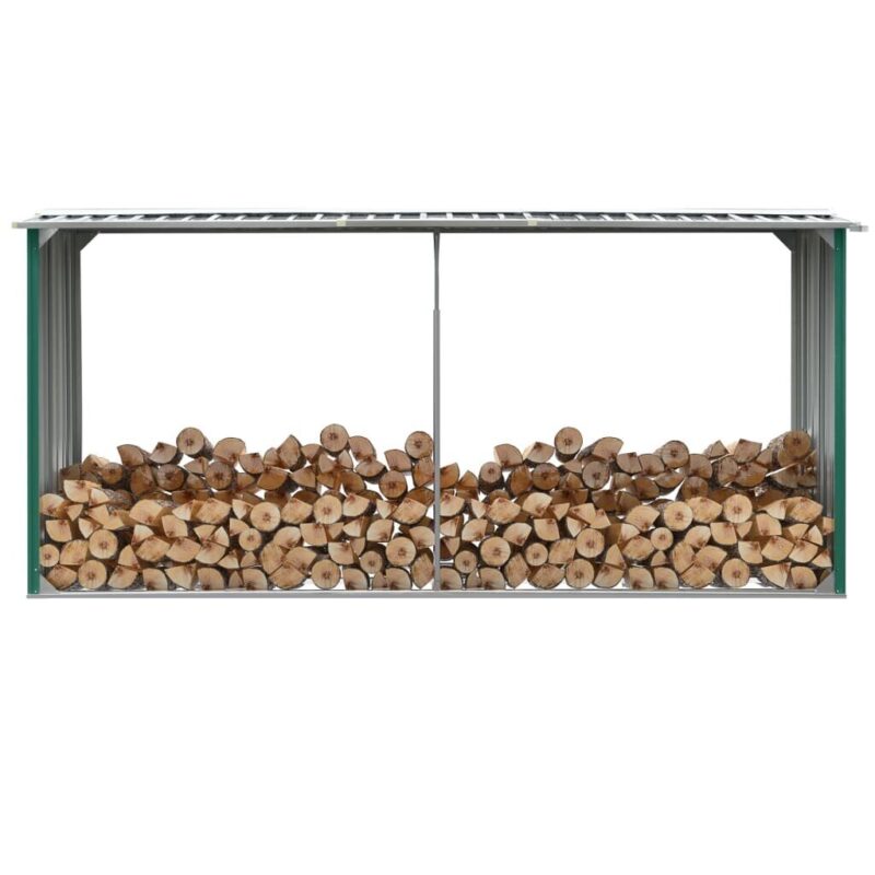 Sodo malkinė 330x92x153cm galvanizuoto plieno žalia