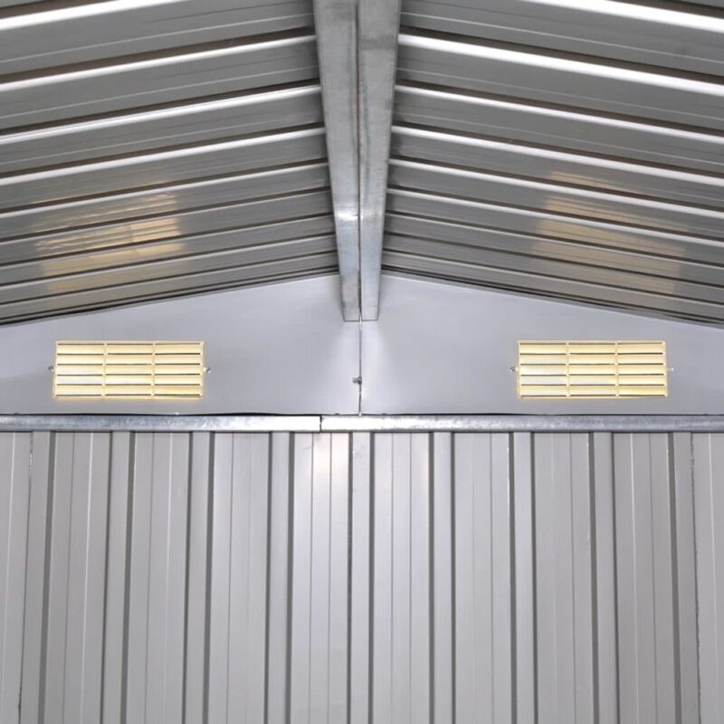 Patvarus metalinis sodo namelis 257x205x178 cm  belsilt