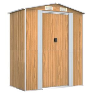 Sodo pašiūrė įrankiams vidaXL 192x108x223cm ruda  belsilt