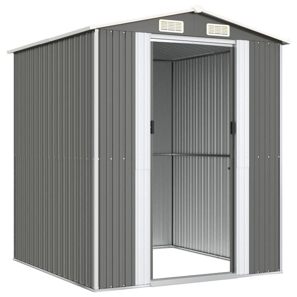 sodopasiureplienas192x191x223cmsviesiaipilka8a687kainareference  belsilt Sodo pašiūrė plieninė 192x191x223cm šviesiai pilka  patvari saugykla