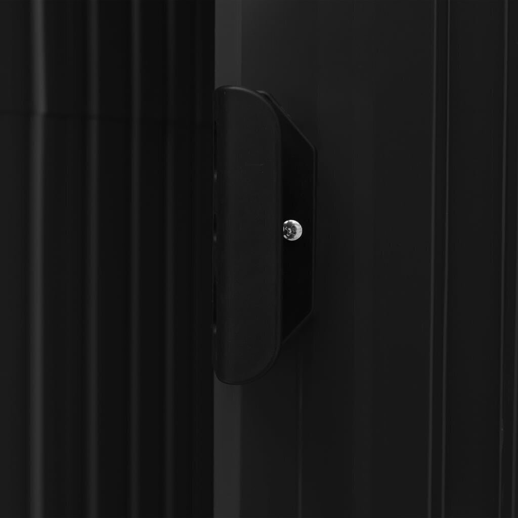 sodopasiuresulentyna205x130x183cmjuodae3ae3kainareference belsilt Sodo pašiūrė su lentyna 205x130x183cm juoda belsilt