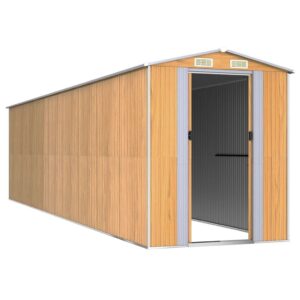 vidaXL sodo pašiūrė 192x772x223 cm ruda  tvirta ir erdvi