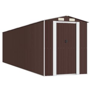 Sodo pašiūrė vidaXL 192x772x223cm ruda  patvari ir erdvi