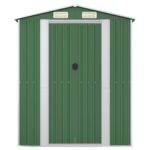sodopasiurevidaxlgalvanizuotasplienas192x108x223cmzalia68e08reference  belsilt Žalia galvanizuoto plieno sodo pašiūrė vidaXL 192x108x223cm
