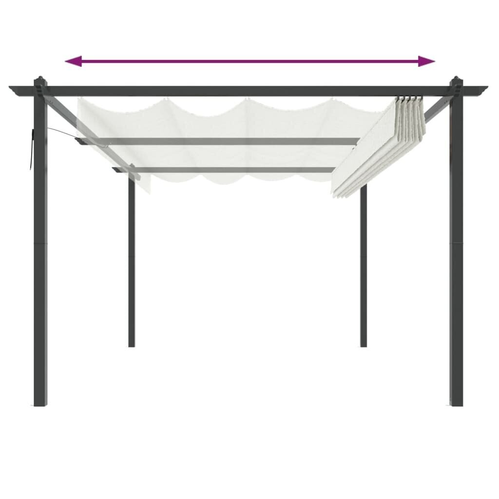 sodopavesinesuitraukiamustogukreminesspalvos04b08atsiliepimaireference belsilt Sodo pavėsinė 4x3 m su įtraukiamu stogu kreminė belsilt