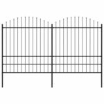 Juoda plieninė sodo tvora 175 2x34m  tvirta ir saugi