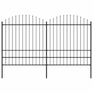 Juoda plieninė sodo tvora 175 2x34m  tvirta ir saugi