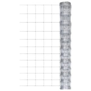 Sidabrinė 150 cm galvanizuoto plieno sodo tvora 50m