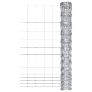 Sidabrinė sodo tvora 150cm galvanizuotas plienas 50m