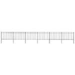 Sodo tvora su iečių viršugalais 102×12 m plienas juoda