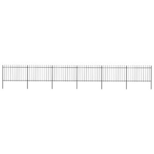 Sodo tvora su iečių viršugalais 102×12 m plienas juoda