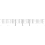 Sodo tvora su iečių viršugalviais 102x1 m plienas juoda