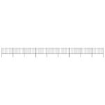 Plieninė sodo tvora su iečių viršugalviais 153x1 m