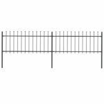 Plieninė sodo tvora 34×08 m su iečių viršugalviais