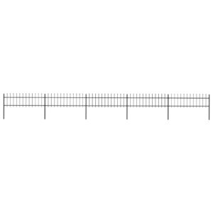 Sodo tvora su iečių viršugalais 85×06 m plienas juoda