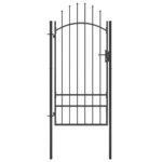 Juodos spalvos plieniniai sodo vartai 1×25 m belsilt
