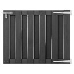 Pilki sodo vartai 100x80 cm WPC  patvarūs ir saugūs