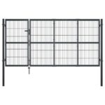 Tvirti sodo vartai 350×120 cm plienas antracito sp