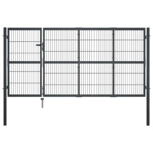 Tvirti sodo vartai 350×120 cm plienas antracito sp