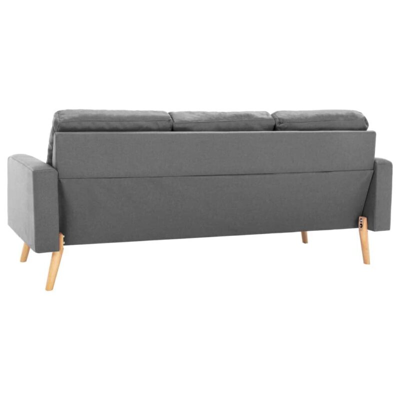Sofos komplektas, 2 dalių, pilkas - Image 4