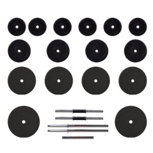 60 kg štangos ir svarmenų rinkinys tvirtas ir patvarus