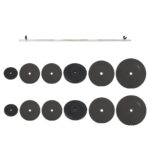 stangasusvoriais90kgcopyof649714830e198reference belsilt Štanga su svoriais 90kg chromuoto plieno rinkinys belsilt